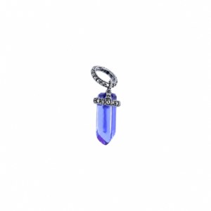 Berloque Cristal lilás em Prata 925