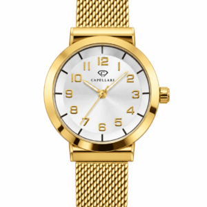 Relógio dourado feminino Capellari