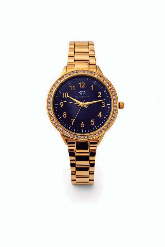 Relógio dourado Capellari
